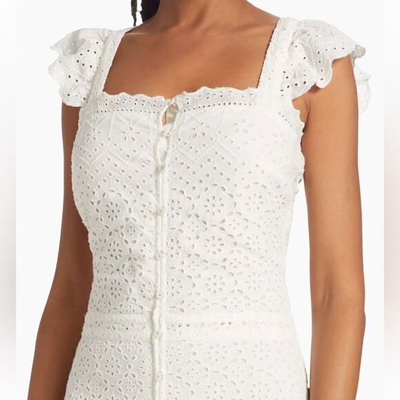 Veronica Beard Aislin Eyelet Tiered Maxi Dress - Picture 5 of 10